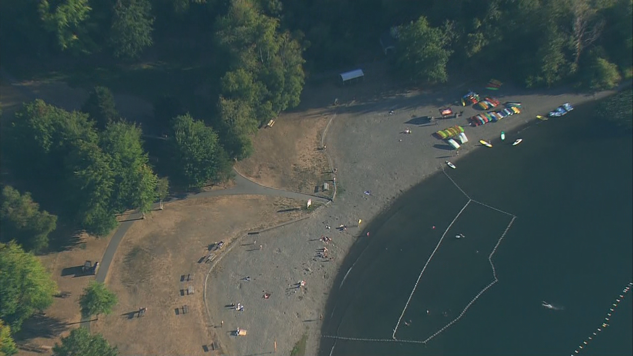 Popular Lake Sammamish beach reopens after 15 kids sickened KOMO