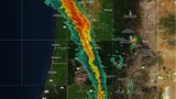 Thunderstorms possible east of I-5 and along Cascades of Oregon