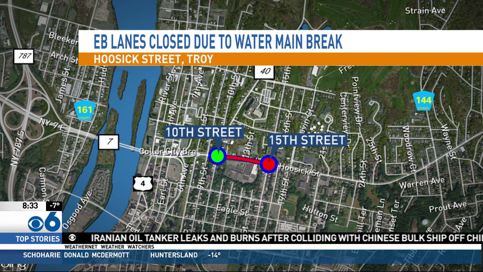 Troy issues Traffic Advisory for Hoosick Street WRGB