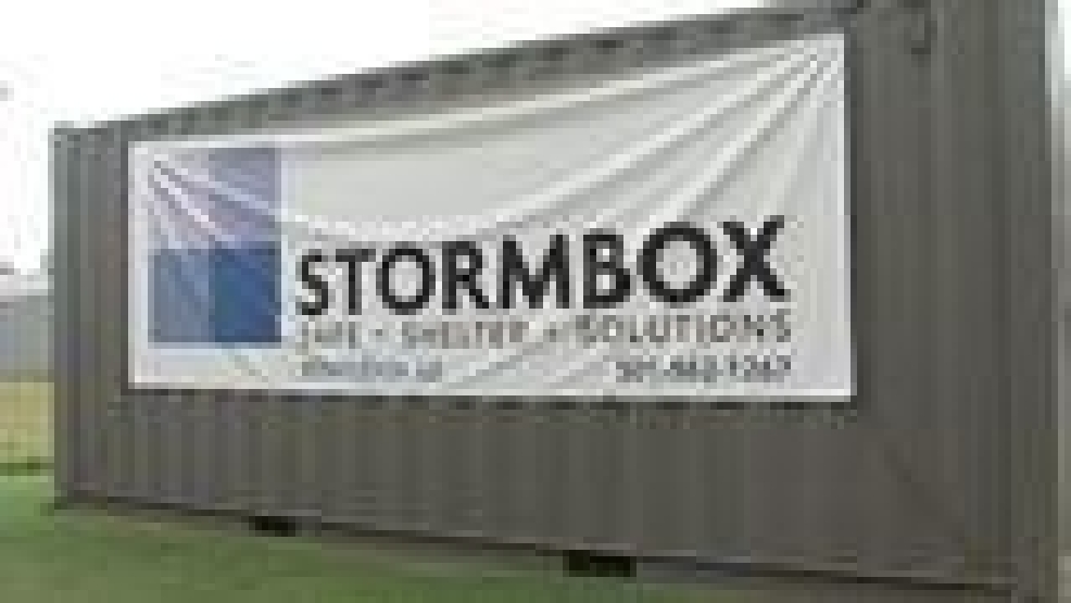 Shipping container turned storm shelter KATV