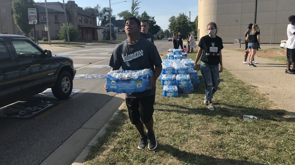 Black Lives Matter hosts dedication and water drive in downtown Flint - nbc25news.com