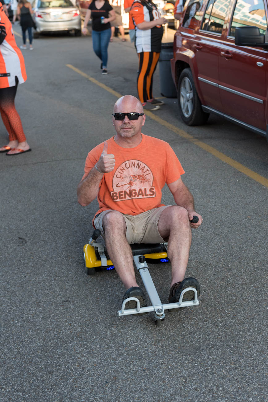 fans rejoiced as the bengals took on the baltimore ravens for