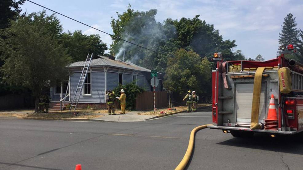 Firefighters respond to a house fire in Grants Pass KTVL
