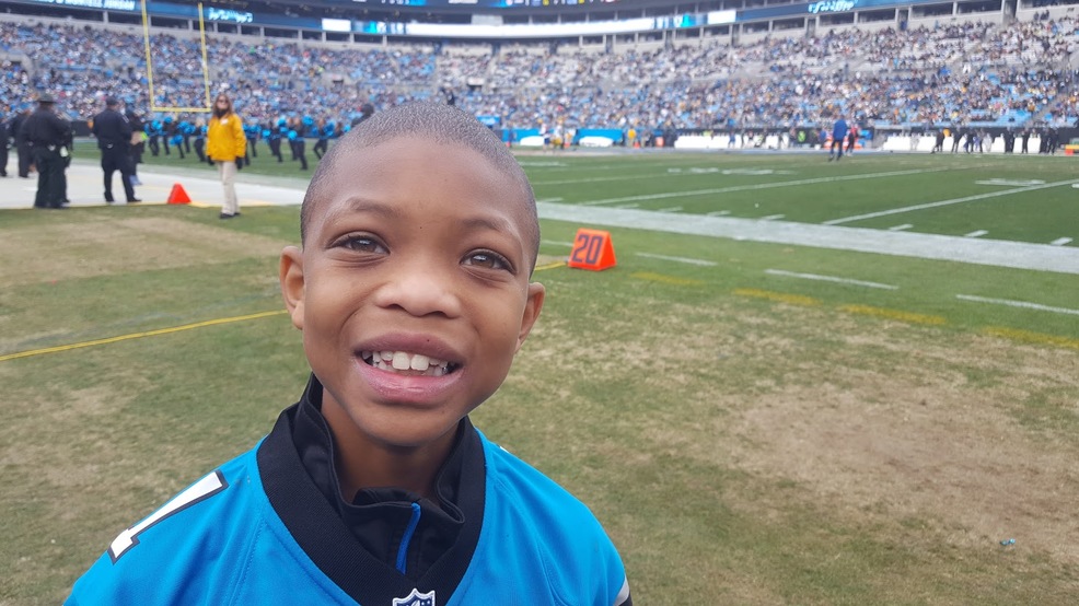 Fletcher boys gets trip of a lifetime as Panthers' 'Kickoff Kid' WLOS