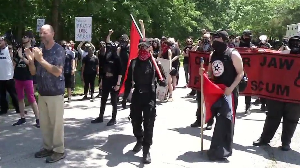 Several protesters arrested outside conference at middle Tennessee park