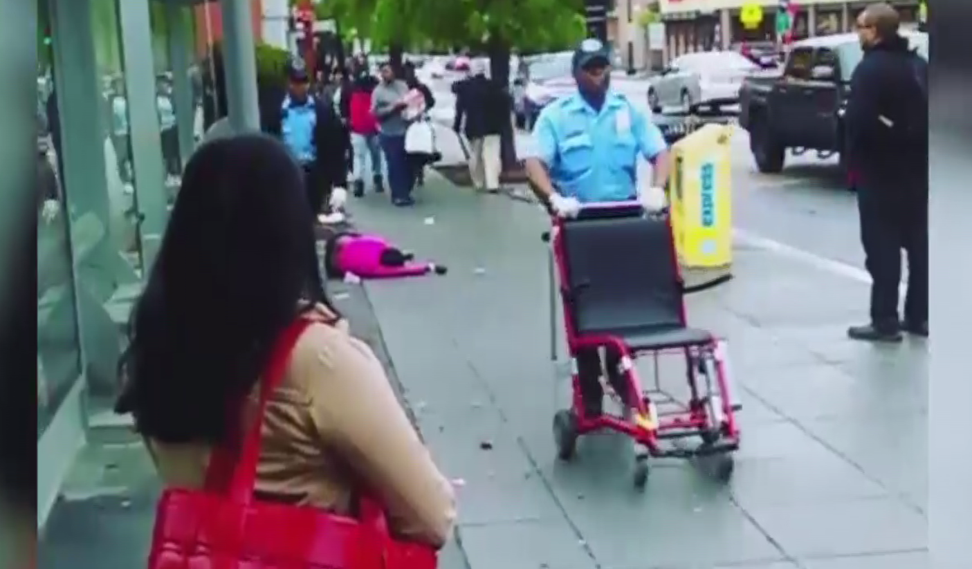 Howard University security guards appear to dump wheelchairbound woman