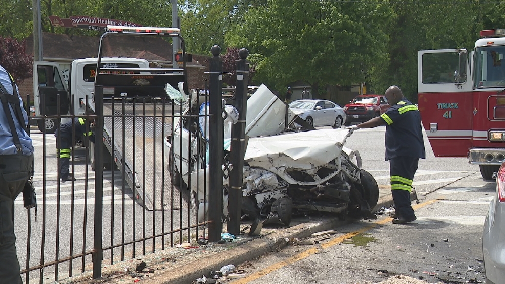 Major crash in northwest Baltimore ends with nonlifethreatening