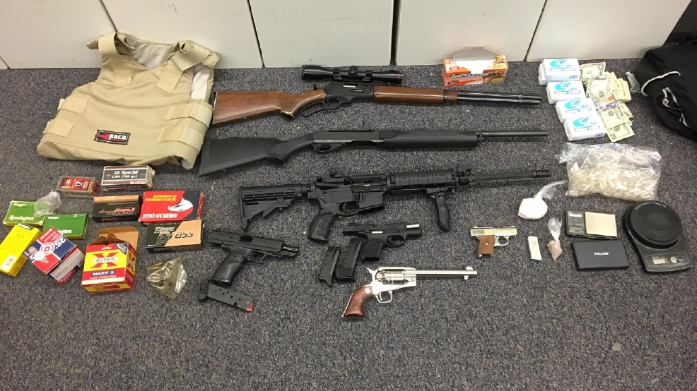 7 firearms, body armor, and drugs seized in SW Baltimore drug bust | WBFF