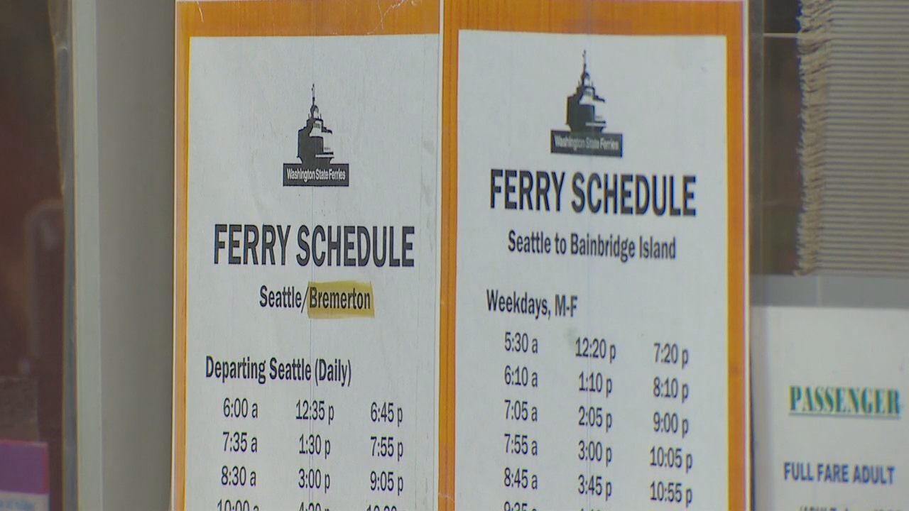 Colman dock construction forces changes to Bremerton, Bainbridge Island