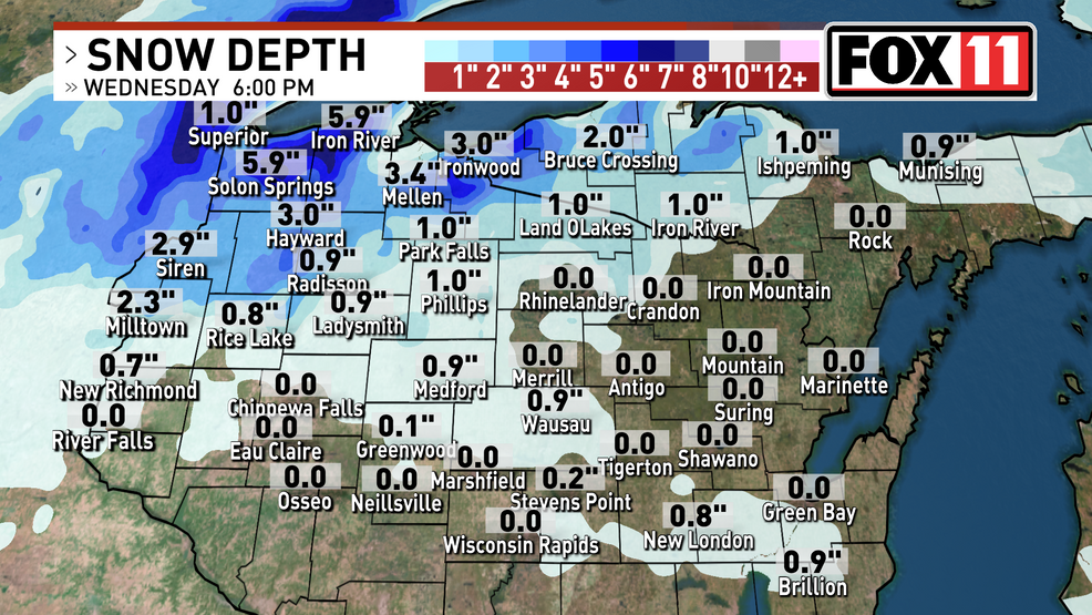 Snow Forecast Map Wisconsin 2025