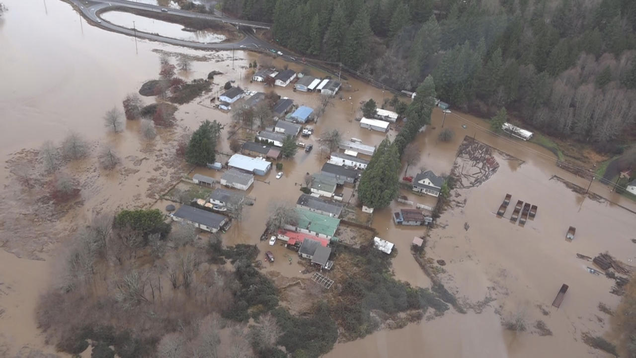 Aerial Photos Flooding Landslides In Nw Oregon Katu