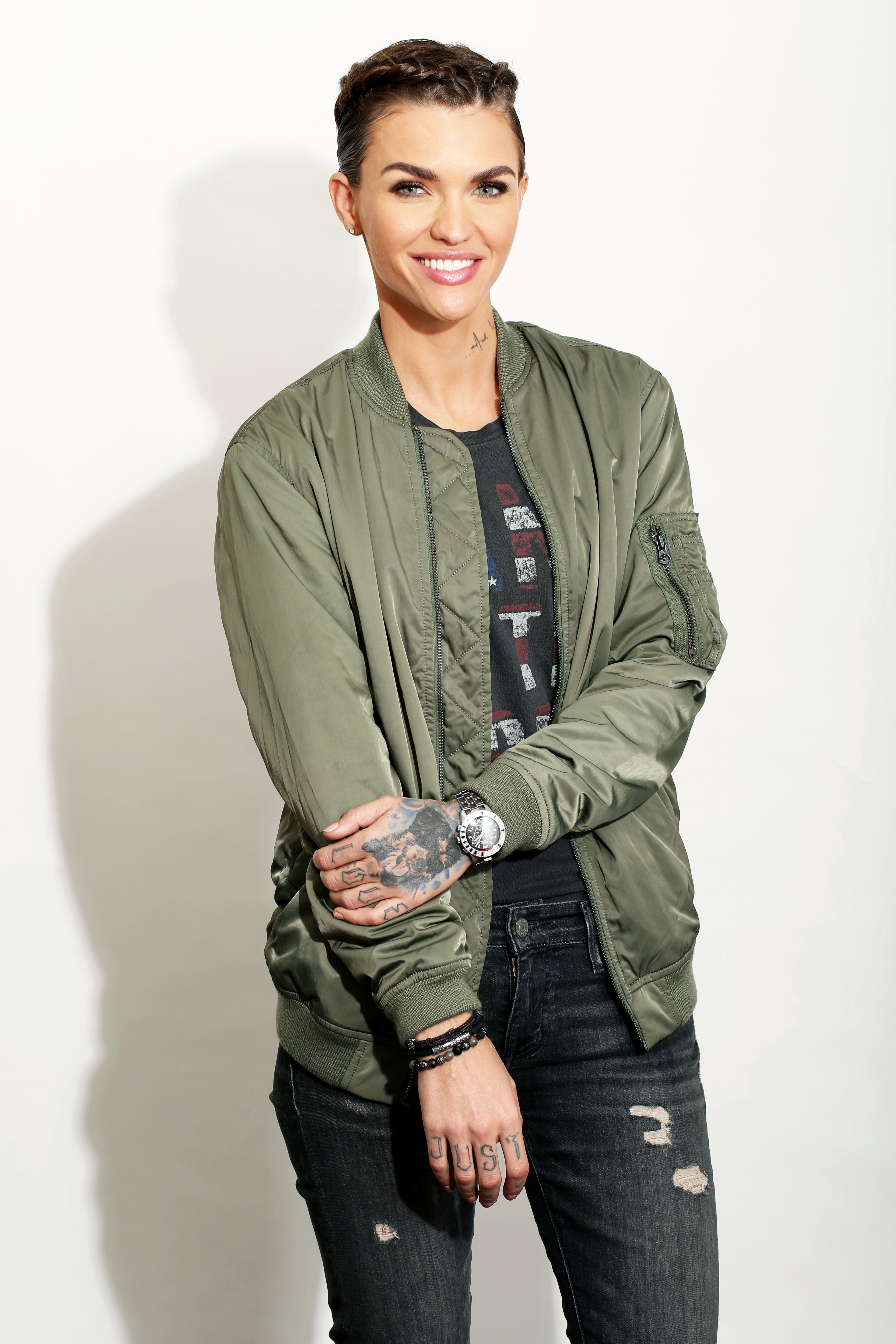 Ruby Rose trades jailbird jumpsuit for designer denim | WRSP