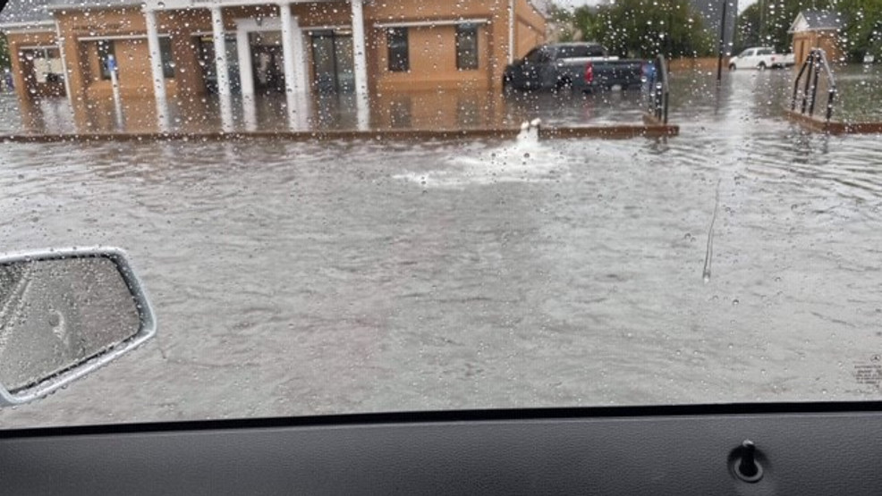 Dozens of roads flood, wall collapses during heavy rains in Darlington
