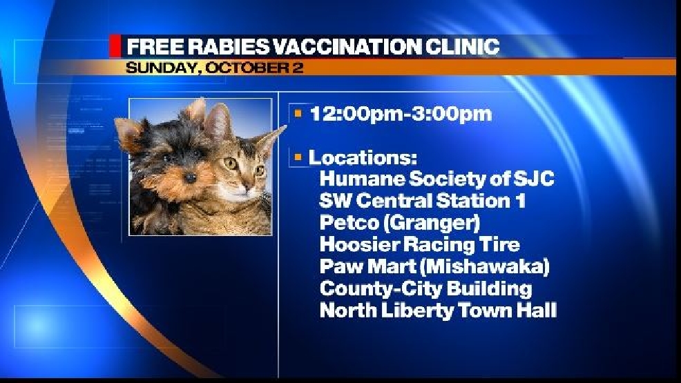 Free rabies vaccination clinic in St. Joseph Co. on Sunday ...